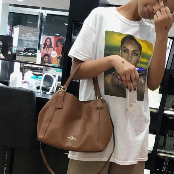 Authentic Coach Brown handbag - Picture 4 of 4